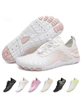 Wide Toe Box Barefoot Hiking Shoes Mesh Non-Slip Trail Sneakers